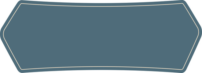 Aufkleber - Vector blank frame and label blue color