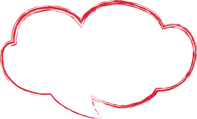 Aufkleber - Vector speech bubble icon red color