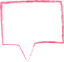 Aufkleber - Vector speech bubble icon pink color