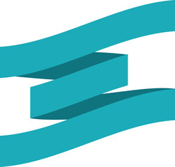 Aufkleber - Vector blue ribbon banner with place for text