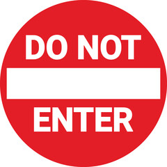 Wall Mural - Do not enter icon vector