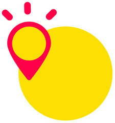 Aufkleber - Vector Modern pin a place red and yellow labels, tags ribbons stickers creative design, Shopping and Best