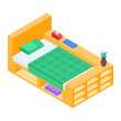 © Vectors Market - Pack of Modern Bedrooms Isometric Icons