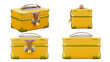 © Nuttapong - 3D rendering of treasure box that is locked with a padlock