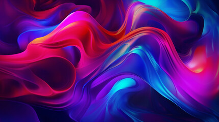 Poster - captivating modern mesmerizing neon fluid abstract background