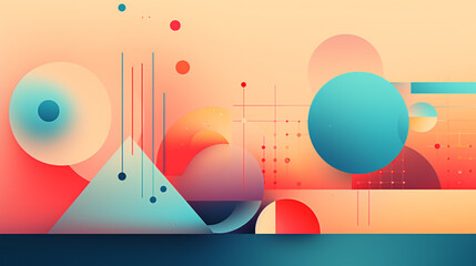 Poster - abstract geometric background