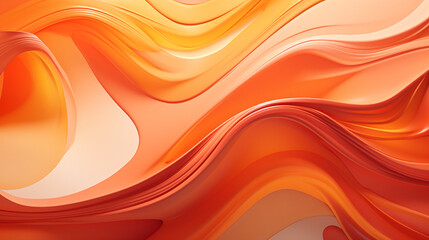Poster - simple beautiful background, flowing energy, minimalistic, shades of orange