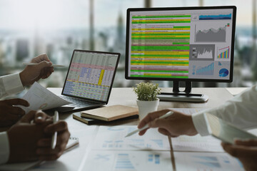 Poster - work hard data analytics statistics information business technology.