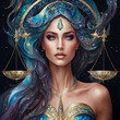 beautiful woman Libra zodiac