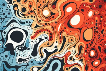 Wall Mural - Abstract pattern vector background