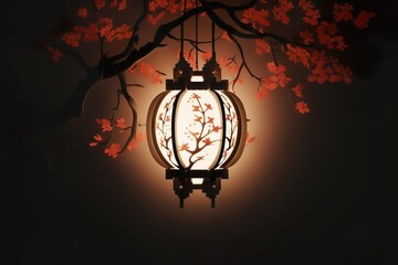 Wall Mural - Japanese Lantern template