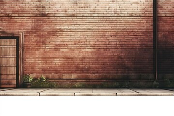  Street with brick wall background