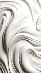 Canvas Print - White lotion skincare cream texture cosmetic product background, generative AI.