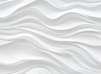 Poster - White paint texture with a pattern of grass and leaves. Background for wallpaper and cards. Wedding look. SEAMLESS PATTERN. Created with Generative AI technology.