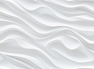 Poster - White paint texture with a pattern of grass and leaves. Background for wallpaper and cards. Wedding look. SEAMLESS PATTERN. Created with Generative AI technology.