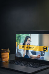 Wall Mural - job search concept, find your career, online website.
