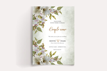 Wall Mural - save the date wedding invitation templates