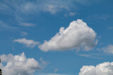 Fototapeta Niebo - Clouds and blue sky, the beauty of the time of the season.