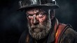 coal miner after shift underground generative AI