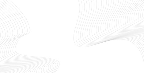 Poster - Abstract line wave background design. Modern smooth wavy lines. Futuristic concept