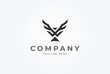 © Jerry - Initial EE Eagle logo. modern eagle bird with letter E combination. vector illustration