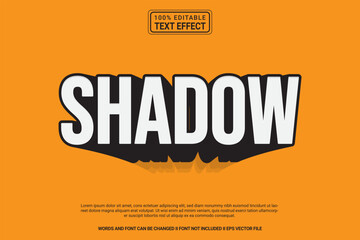 Aufkleber - Editable text effect Shadow 3d cartoon template stlye modren premium vector