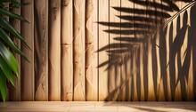 Bamboo Wall Background Wallpaper Texter Composition Showcases The Intricate Play Of Light And Shadow On A Brown Wooden Panel Wall With Wood