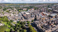 Aerial Townscape View Of Harrogate Town Centre