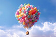 Balloon Extravaganza in a Colorful Sky