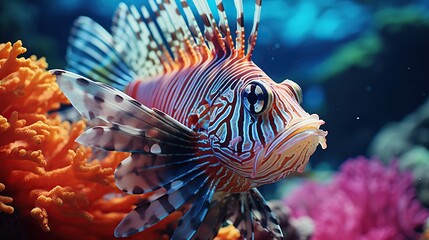 unique fish on coral reefs