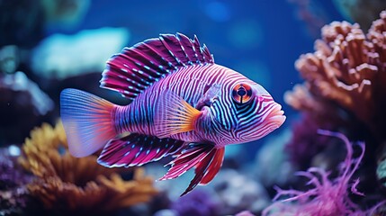 unique fish on coral reefs