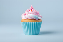 Colorful Cupcake 3d Illustration Isolated