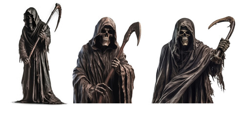 Grim Reaper, Halloween , Isolated On Transparent, PNG, HD