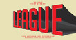© Artzi - Editable text style effect - League text style theme.
