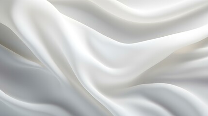 White Silk Fabric Texture with Beautiful Waves. Elegant Background for a Luxury Product