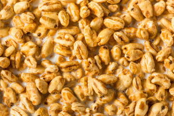 Poster - Healthy Sweet Puffed Wheat Breakfast Cereal