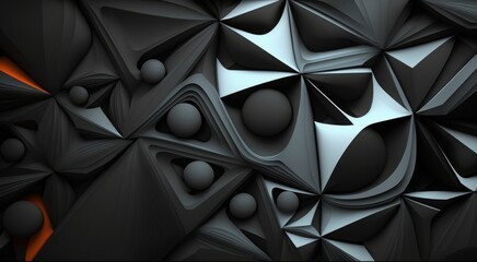 Abstract 3D Background, Generative AI