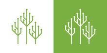 Logo Design Element Tree Technology Icon Vector Inspiration