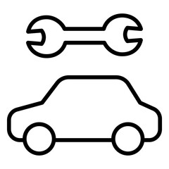 Wall Mural - Outline Car repair icon