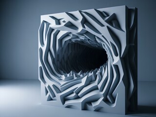 Poster - abstract 3d background Generated Ai 