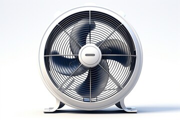 Poster - fan isolated on white background.