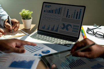 Poster - work hard Data Analytics Statistics Information Business Technology.