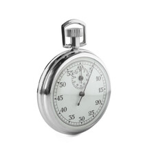 Wall Mural - Vintage timer isolated on white. Measuring tool