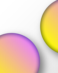 Aufkleber - modern abstract background with gradient sphere decorative element