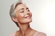 © Salsabila Ariadina - Close-up portrait of beautiful old woman with short hair