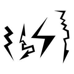 Wall Mural - Lightning Illustration with Color Background