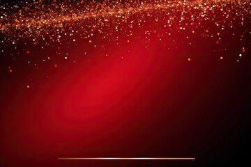 Poster - Red and gold elegant abstract Christmas background, generative ai