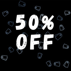 Wall Mural - Customizable vector Sale offer banner template - Special offer 50% - Limited time offer. Super sale offer banner design