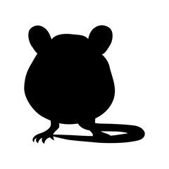 Wall Mural - mouse icon vector. rat illustration sign. jerboa symbol or logo.