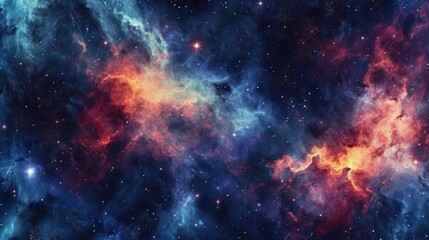 Wall Mural - Dark galaxy background